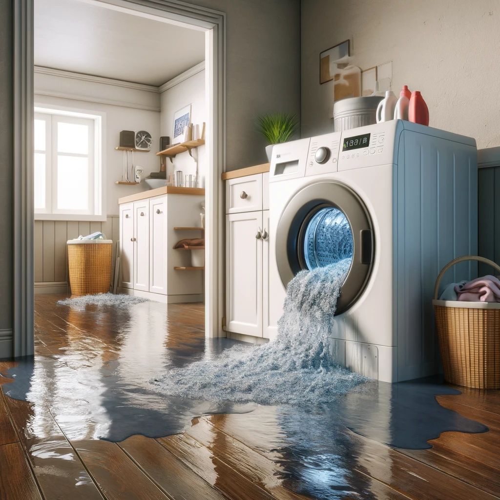 Washer overflow flood